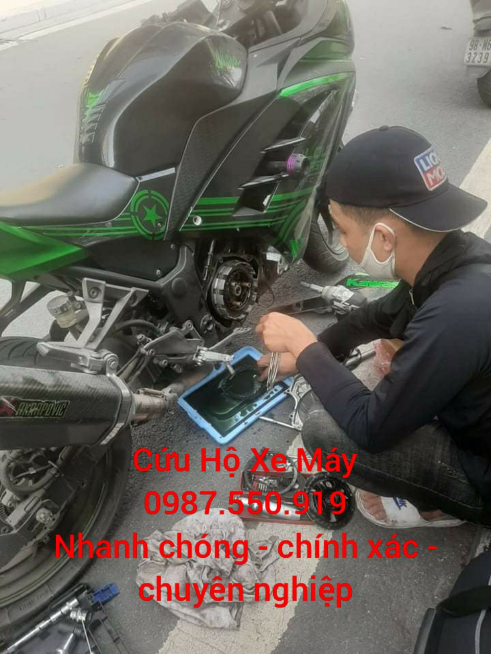 Cứu hộ xe máy quận 1 24/24 – Sửa xe lưu động Sài Gòn